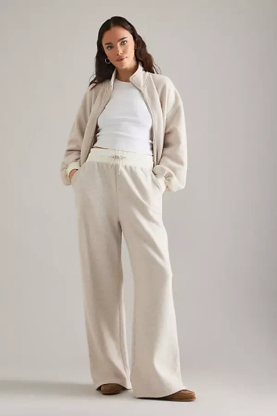 4th & Reckless Josefina Wide-leg Joggers In Neutral