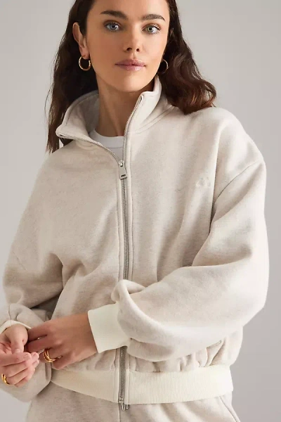 4th & Reckless Josefina Zip Sweatshirt In Neutral