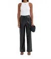 4th & Reckless Judith Croc-embossed Trouser In Black In Black
