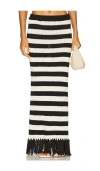 4th & Reckless Lauryn Knitted Maxi Skirt In Black