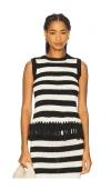 4th & Reckless Lauryn Knitted Top In Black