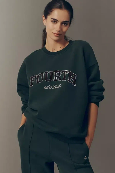 4th & Reckless Leon Sweatshirt In Green