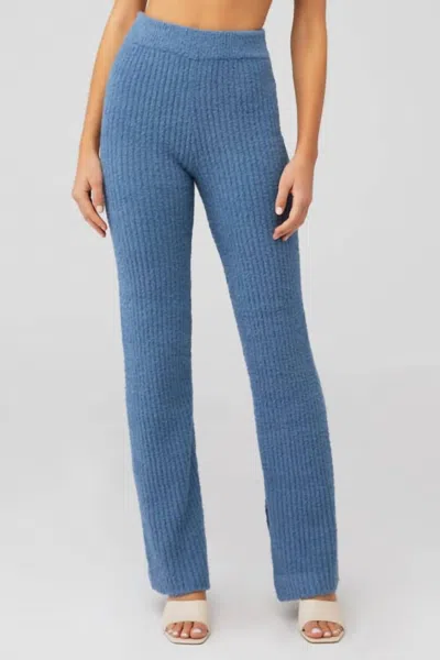 4th & Reckless Liria Knit Trouser In Slate Blue