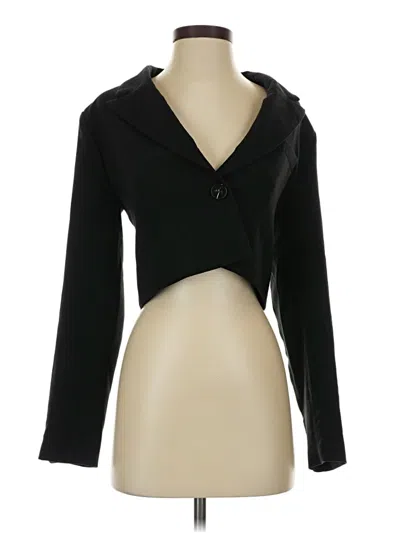 Pre-owned 4th & Reckless Long Sleeve Blouse In Black