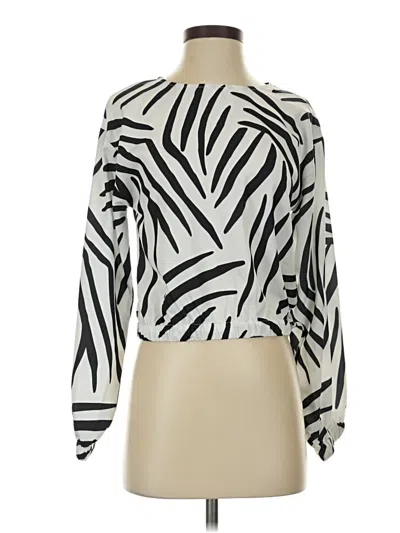 Pre-owned 4th & Reckless Long Sleeve Blouse In Ivory