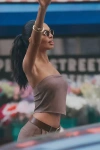 4th & Reckless Macie Linen-blend Strapless Crop Top