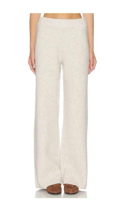 4th & Reckless Madeleine Sweater Knit Trousers In Gray