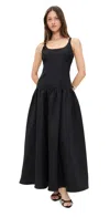 4th & Reckless Womens Melinie Dropped-waist Woven Maxi Dress Black In Black