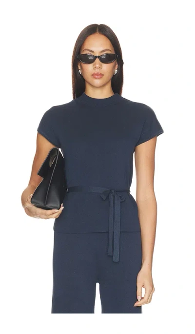 4th & Reckless Mirabelle Knitted Top In Blue