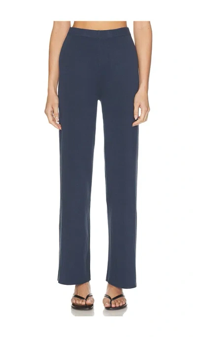 4th & Reckless Mirabelle Knitted Trousers In Blue
