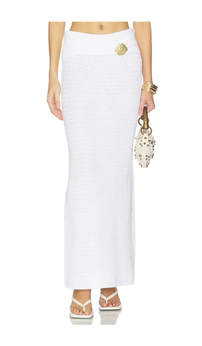 4th & Reckless Nala Crochet Skirt In White