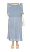 4th & Reckless Nancy Knit Maxi Skirt In Blue