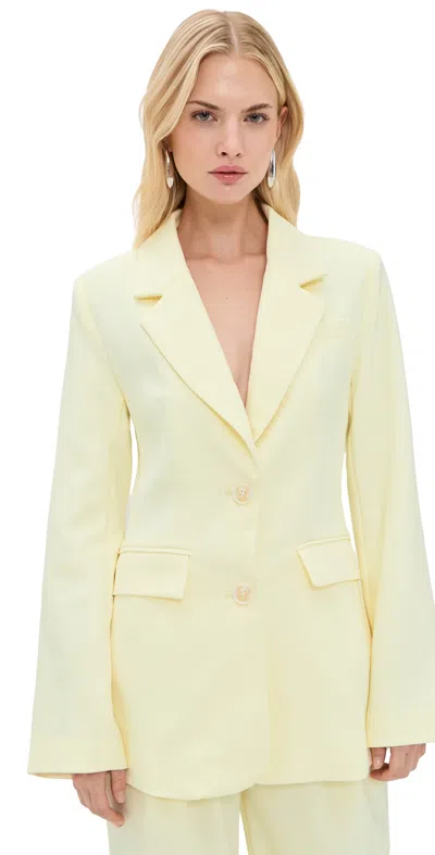 4th & Reckless Naylor Blazer Yellow In Neutral