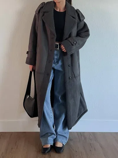 4th & Reckless Solida Coat In Grey