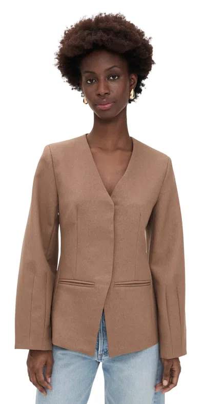 4th & Reckless Stanlie Blazer Taupe In Brown