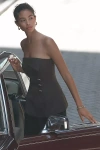4th & Reckless Strapless Structured Blazer Top In Brown