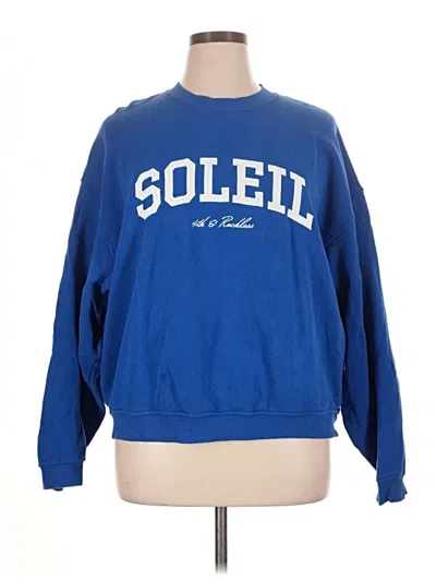 Pre-owned 4th & Reckless Sweatshirt In Blue