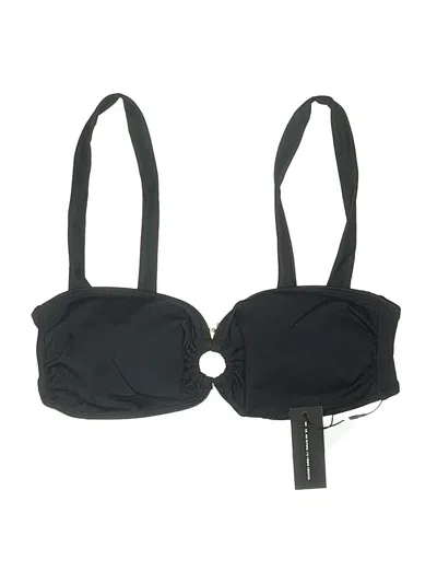 Pre-owned 4th & Reckless Swimsuit Top Black Swimwear