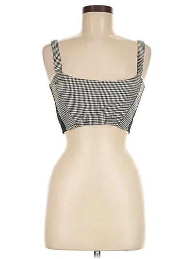 Pre-owned 4th & Reckless Tank Top Gray Square Neckline Tops
