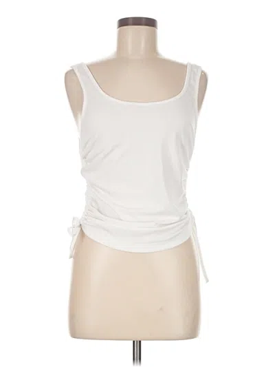 Pre-owned 4th & Reckless Tank Top Ivory Strapless Neckline Tops In White