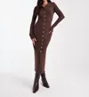 4th & Reckless Taye Maxi Dress In Chocolate In Brown