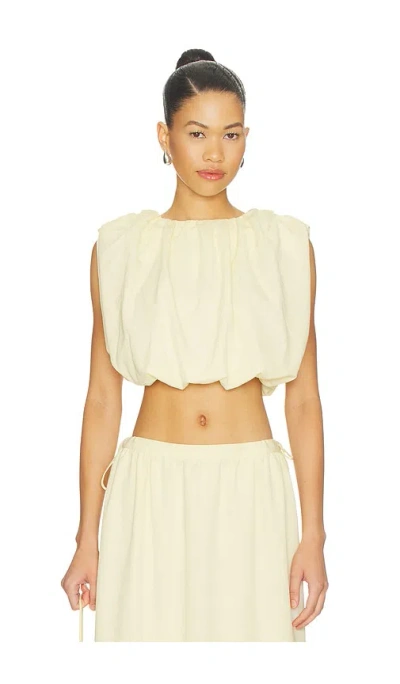 4th & Reckless Tayla Bubble Top In Yellow