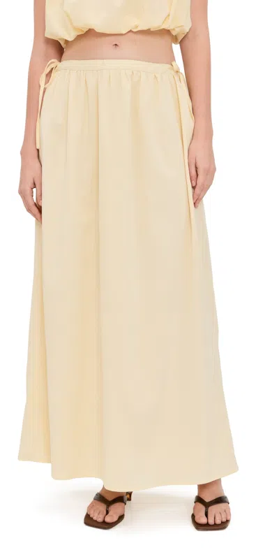 4th & Reckless Tayla Skirt Cream In Yellow