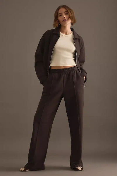 4th & Reckless Valerie Pintuck Wide-leg Joggers In Brown