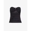 4th & Reckless Indi Cut-out Stretch-cotton Top In Black
