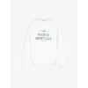 4th & Reckless Embroidered Relaxed-fit Cotton-jersey Sweatshirt In Cream