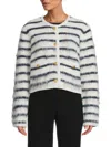 4th & Reckless Janae Cardigan Multi In White Blue