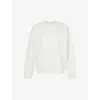 4th & Reckless Embroidered Relaxed-fit Cotton-jersey Sweatshirt In Washed Sage