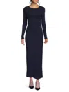 4th & Reckless Women's Zofia Sheath Maxi Dress In Navy