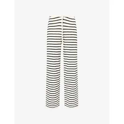 4th & Reckless Womens Bria Stripe Wide-leg Knitted Trousers