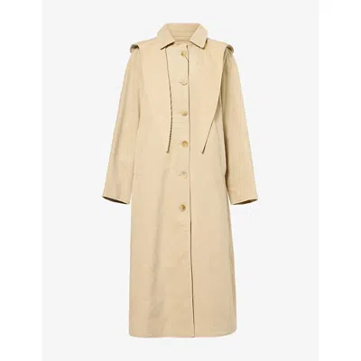4th & Reckless Womens  Corsica Reversible Cotton Trench Coat In Cram