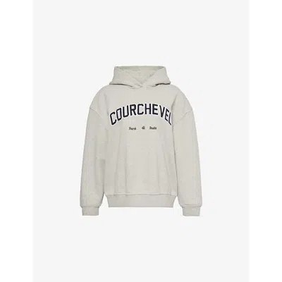 4th & Reckless Womens Grey Easten Patches Cotton-jersey Hoody