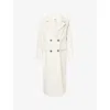 4th & Reckless Womens  Melia Double-breasted Woven Coat In White