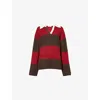 4th & Reckless Womens Stripe Ruby Polo Knitted Jumper In Multi