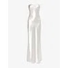 4TH & RECKLESS WOMENS SILVER SHONA STRAPLESS WOVEN MAXI DRESS