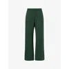 4th & Reckless Womens Windsor Straight-leg Cotton-jersey Jogging Bottoms Green In Green