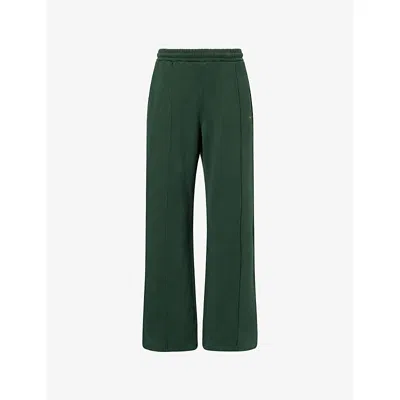 4th & Reckless Womens Windsor Straight-leg Cotton-jersey Jogging Bottoms Green