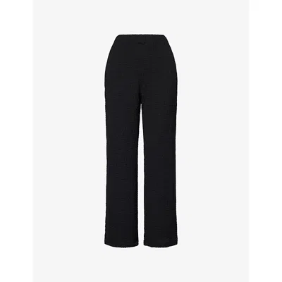 4th & Reckless Womens Black Roselle Wide-leg Woven Trousers
