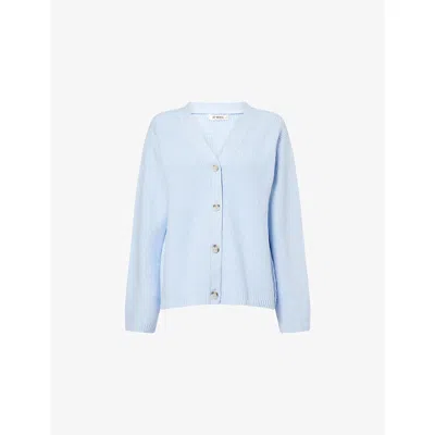 4th & Reckless Womens Blue Mika Knitted Cardigan