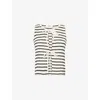 4th & Reckless Womens Bria Stripe Tie-front Knitted Top In Stripe