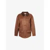 4th & Reckless Womens Brown Shae Faux-suede Jacket In Brown
