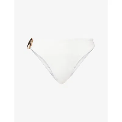 4th & Reckless Womens Cream Davina Bikini Bottoms In White