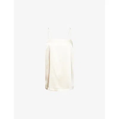 4th & Reckless Womens Hemma Shoulder-straps Woven Top Cream