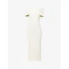 4th & Reckless Womens Cream Shan Bardot Knitted Maxi Dress Xs In White