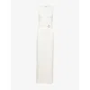 4th & Reckless Womens Ecru Arden Sleeveless Stretch-woven Maxi Dress In White