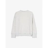 4TH & RECKLESS 4TH & RECKLESS WOMEN'S GREY MARL CATHERINE DROPPED-SHOULDER COTTON-JERSEY SWEATSHIRT